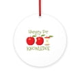 thumbnail image 1 of CafePress - Hungry For Knowledge -  Round Wood Ornament 4", 1 of 2