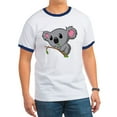 thumbnail image 1 of CafePress - Hungry Koala Ringer T - 100% Cotton Ringed T-Shirt, 1 of 4