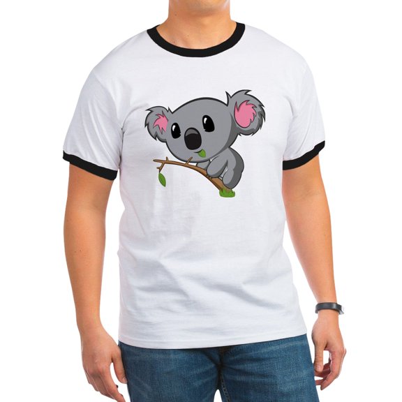 CafePress - Hungry Koala Ringer T - 100% Cotton Ringed T-Shirt