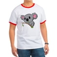 thumbnail image 1 of CafePress - Hungry Koala Ringer T - 100% Cotton Ringed T-Shirt, 1 of 4
