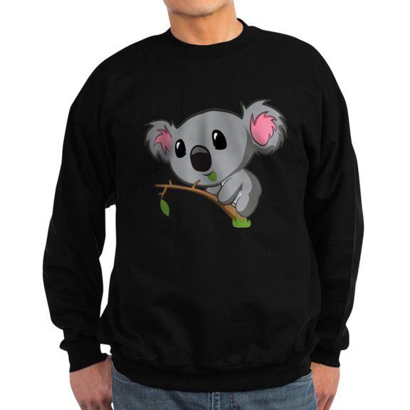 CafePress - Hungry Koala Sweatshirt (Dark) - Classic Crew Neck Sweatshirt