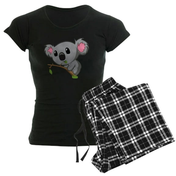 CafePress - Hungry Koala Women's Dark Pajamas - Women's Short Sleeve Print T-Shirt and Pants Dark Cotton Pajama Set