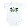 thumbnail image 1 of CafePress - Hunting.Alwaysthat Daddy Isn’Ti’M Proof Body Suit - Baby Light Bodysuit, Size Newborn - 24 Months, 1 of 4