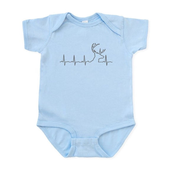 CafePress - Hunting Heartbeat - Baby Light Bodysuit, Size Newborn - 24 Months