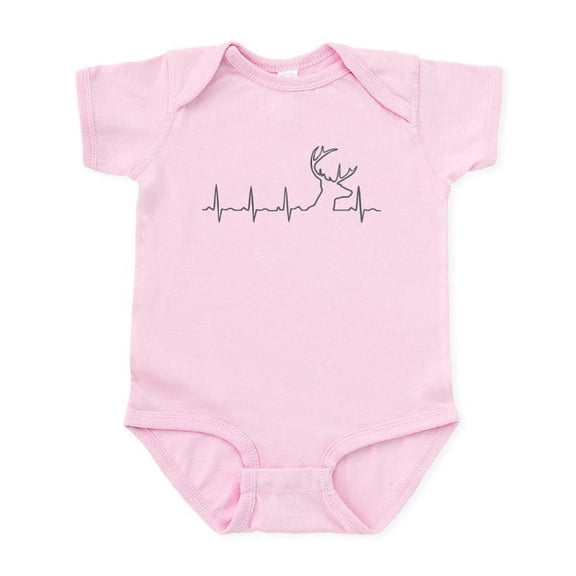 CafePress - Hunting Heartbeat - Baby Light Bodysuit, Size Newborn - 24 Months