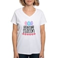 thumbnail image 1 of CafePress - Hunting Season T Shirt - Womens Cotton V-Neck T-shirt, 1 of 4