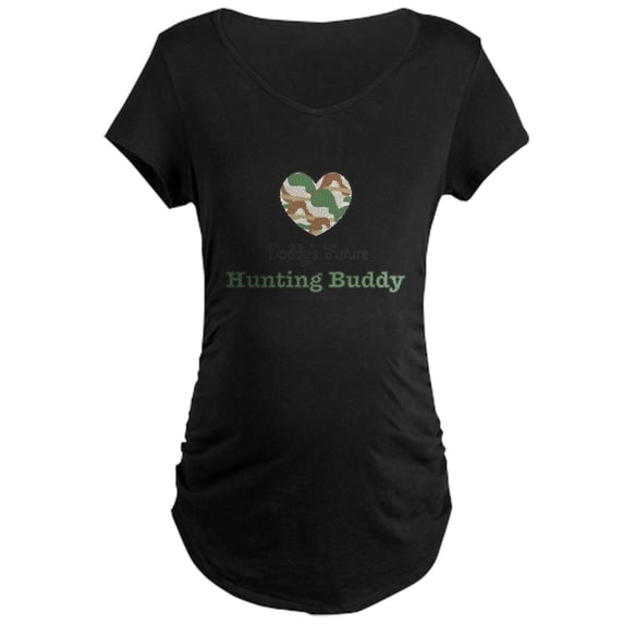 CafePress - Huntingbuddy Maternity T Shirt - Maternity Dark T-Shirt