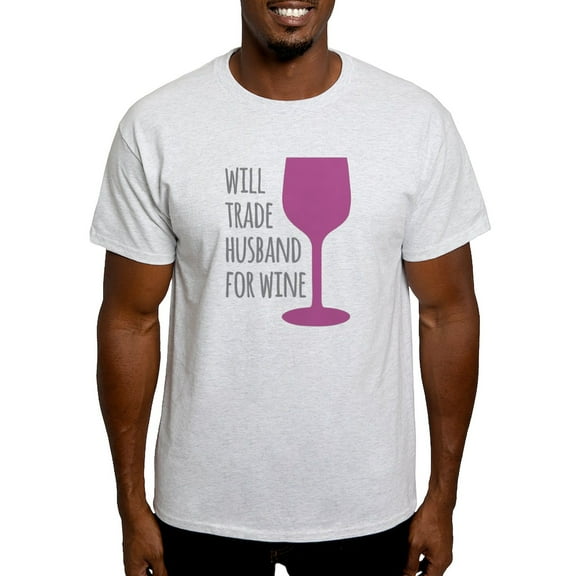 CafePress - Husband For Wine Light T Shirt - Men's Classic Graphic T-Shirt