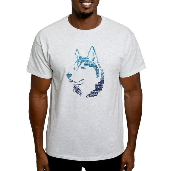 CafePress - Husky Words T Shirt - Men's Classic Graphic T-Shirt