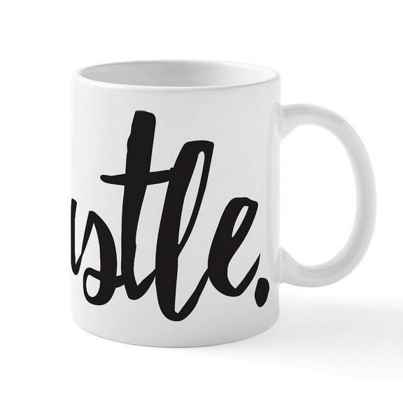 CafePress - Hustle - 11 oz Ceramic Mug - Novelty Coffee Tea Cup