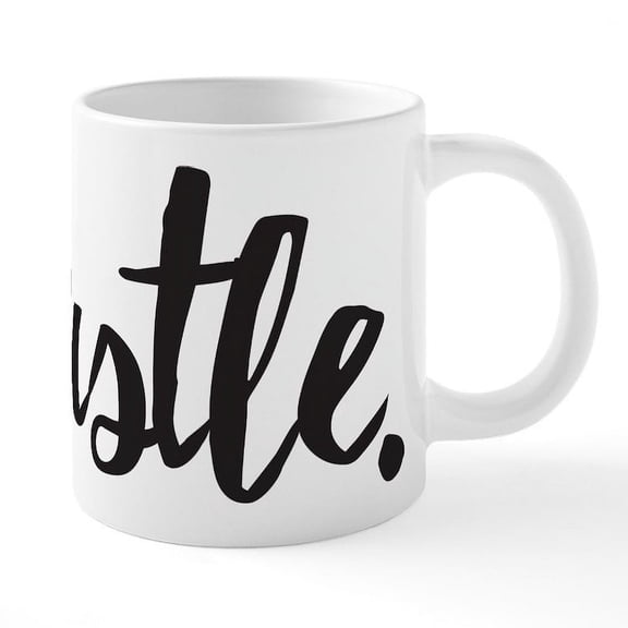 CafePress - Hustle - 20 Oz White Ceramic Mega Mug