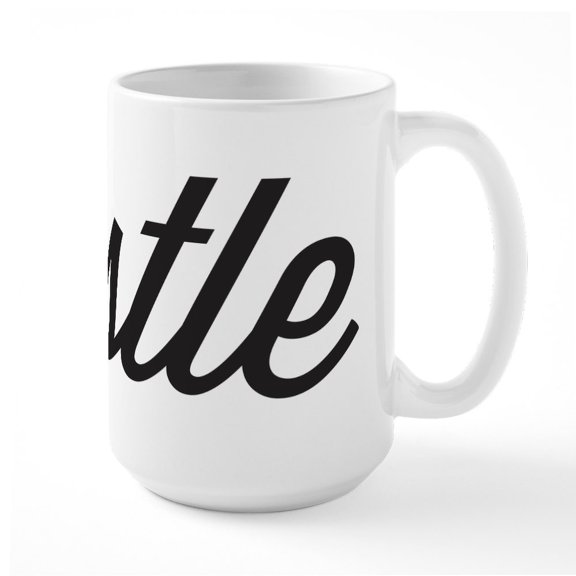 CafePress - Hustle Large Mug - 15 oz Ceramic Large White Novelty Mug