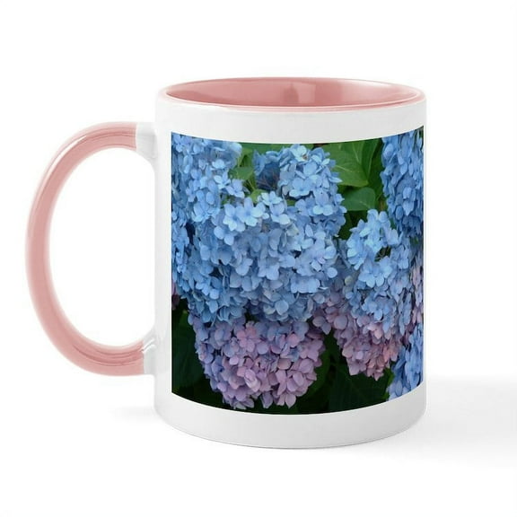 CafePress - Hydrangea Mug - 11 oz Ceramic Mug - Novelty Coffee Tea Cup