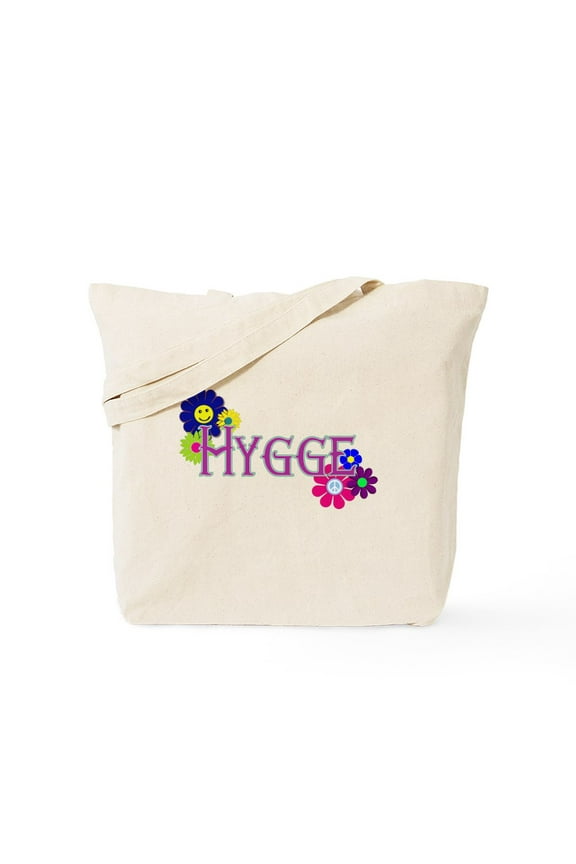 - Hygge Hippy Tote Bag - Unisex Canvas Tote Bag, Beige, 1-Piece