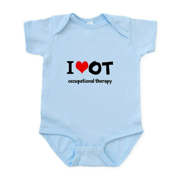 CafePress - I 3 OT Body Suit - Baby Light Bodysuit, Size Newborn - 24 Months