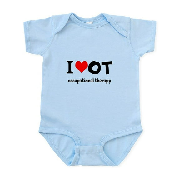 CafePress - I 3 OT Body Suit - Baby Light Bodysuit, Size Newborn - 24 Months