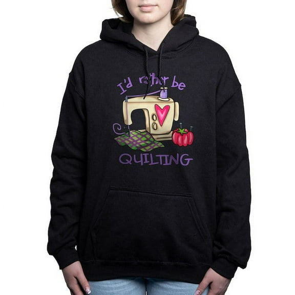 CafePress - I'D Rather Be Quilting - Pullover Hoodie, Classic & Comfortable Hooded Sweatshirt