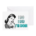thumbnail image 1 of CafePress - I'M Done Divorce Party - Greeting Card, Blank Inside Matte, 1 of 4