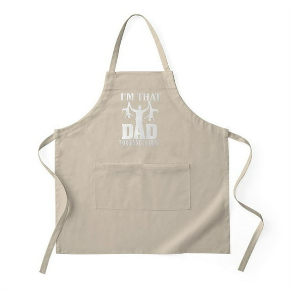 CafePress - I'M That Dad Sorry Not Sorry Fathe Light - Kitchen Apron with Pockets, Grilling Apron, Baking Apron