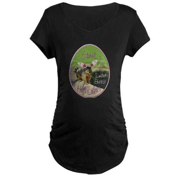 CafePress - I AM An Easter Bunny! Maternity Dark T Shirt - Maternity Dark T-Shirt