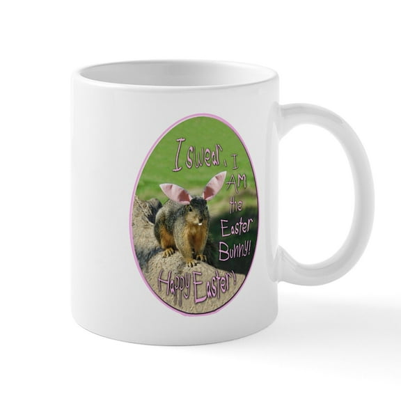 CafePress - I AM An Easter Bunny! Mug - 11 oz Ceramic Mug - Novelty Coffee Tea Cup