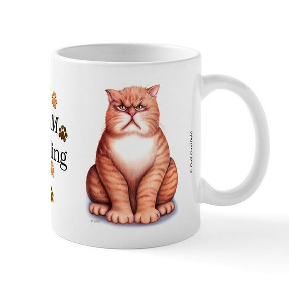 CafePress - I AM Smiling Mug - 11 oz Ceramic Mug - Novelty Coffee Tea Cup