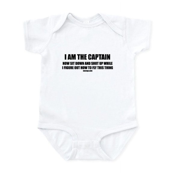 CafePress - I AM THE CAPTAIN Infant Bodysuit - Baby Light Bodysuit, Size Newborn - 24 Months