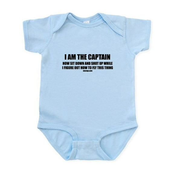 CafePress - I AM THE CAPTAIN Infant Bodysuit - Baby Light Bodysuit, Size Newborn - 24 Months