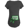 thumbnail image 1 of CafePress - I Already Have My Present Green Maternity T Shir - Maternity Dark T-Shirt, 1 of 3