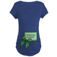thumbnail image 1 of CafePress - I Already Have My Present Green Maternity T Shir - Maternity Dark T-Shirt, 1 of 3