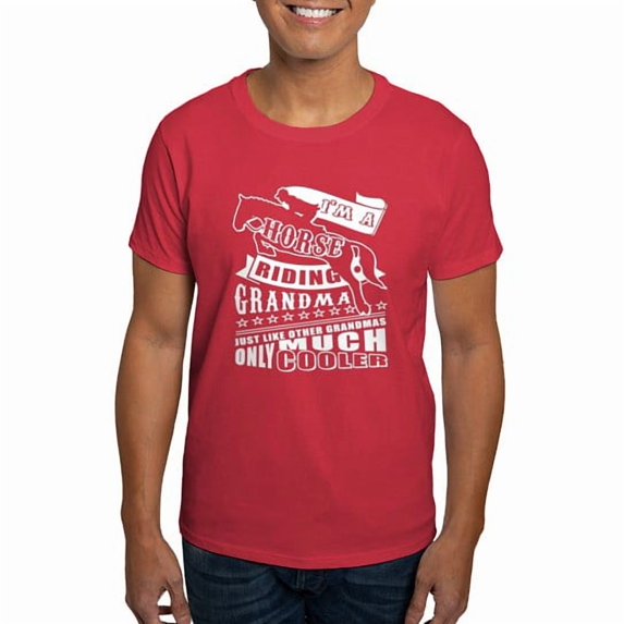 CafePress - I Am A Horse Riding Grandma T Shirt T Shirt - Men's Classic Cotton T-Shirts