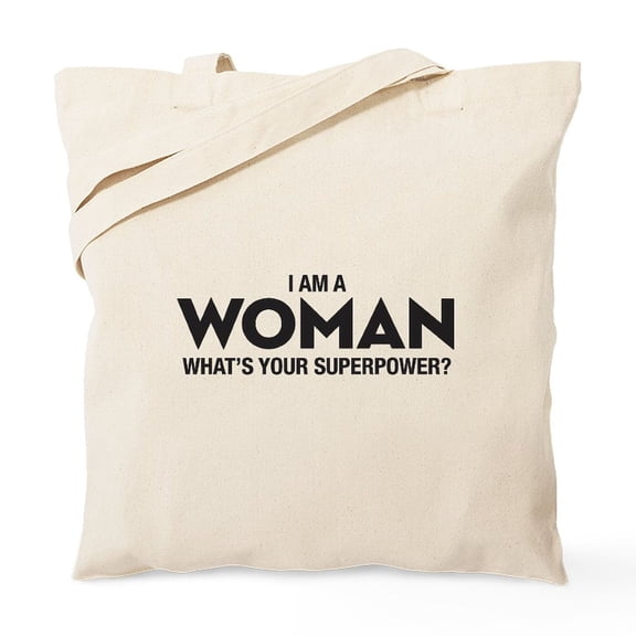 CafePress - I Am A Woman Tote Bag - Unisex Canvas Tote Bag, Beige, 1-Piece