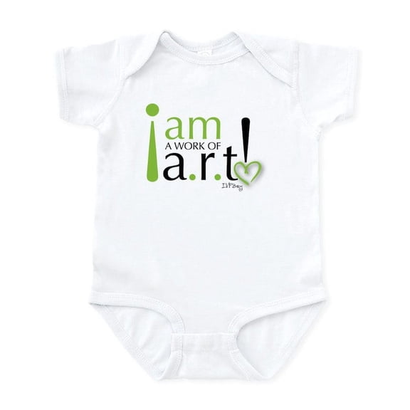 CafePress - I Am A Work Of A.R.T! - Baby Light Bodysuit, Size Newborn - 24 Months