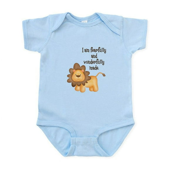 CafePress - I Am Fearfully And Wonderfully Made Infant Bodysui - Baby Light Bodysuit, Size Newborn - 24 Months