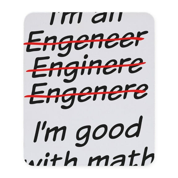 CafePress - I Am Good With Math Mousepad - Non-slip Rubber Mousepad, Gaming Mouse Pad