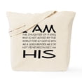 thumbnail image 1 of CafePress - I Am His Block Letters Tote Bag - Unisex Canvas Tote Bag, Beige, 1-Piece, 1 of 7