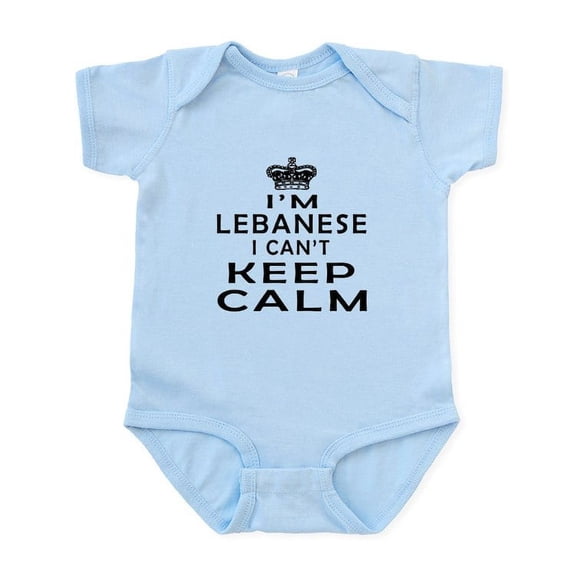 CafePress - I Am Lebanese I Can Not Keep Calm Infant Bodysuit - Baby Light Bodysuit, Size Newborn - 24 Months