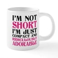 thumbnail image 1 of CafePress - I Am Not Short I Am Just Compact And Ridiculously - 20 Oz White Ceramic Mega Mug, 1 of 5