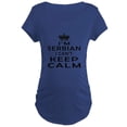 thumbnail image 1 of CafePress - I Am Serbian I Can Not Keep Calm Maternity Dark T - Maternity Dark T-Shirt, 1 of 3