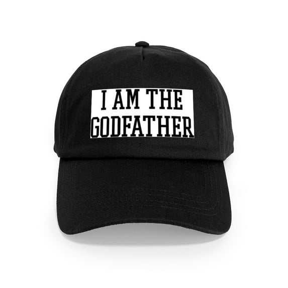 CafePress - I Am The Godfather Cap - Adjustable 100% Brushed Unisex Casual Cotton Baseball Cap, Beige, 1