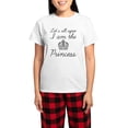 thumbnail image 1 of CafePress - I Am The Princess Women's Light Pajamas - Women's Short Sleeve Print T-Shirt and Pants Light Cotton Pajama Set, 1 of 7
