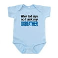 thumbnail image 1 of CafePress - I Ask My Godfather Body Suit - Baby Light Bodysuit, Size Newborn - 24 Months, 1 of 4
