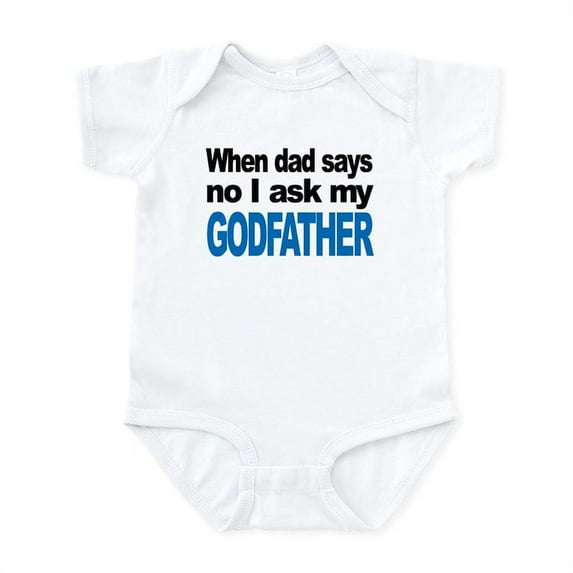 CafePress - I Ask My Godfather Body Suit - Baby Light Bodysuit, Size Newborn - 24 Months
