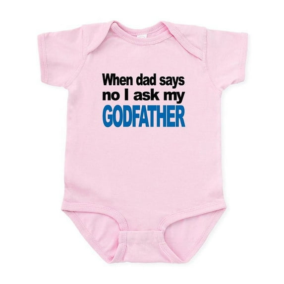 CafePress - I Ask My Godfather Body Suit - Baby Light Bodysuit, Size Newborn - 24 Months