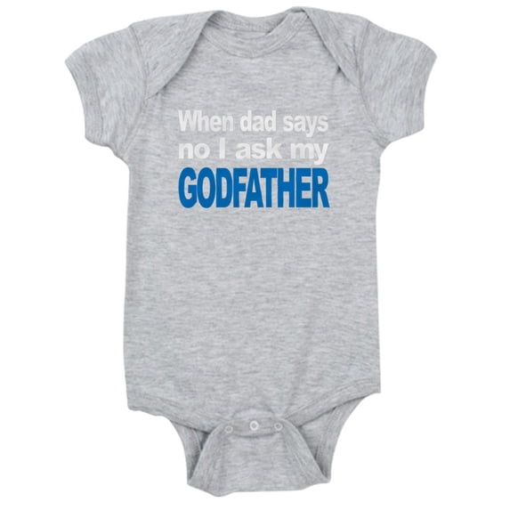 CafePress - I Ask My Godfather - Cute Infant Bodysuit Baby Romper