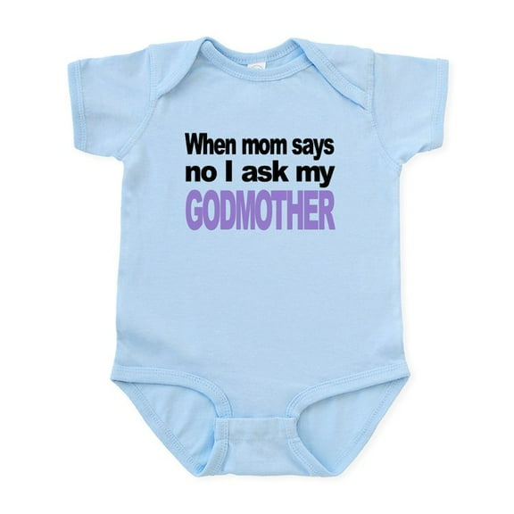 CafePress - I Ask My Godmother Body Suit - Baby Light Bodysuit, Size Newborn - 24 Months