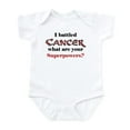 thumbnail image 1 of CafePress - I Battled Cancer Infant Bodysuit - Baby Light Bodysuit, Size Newborn - 24 Months, 1 of 4