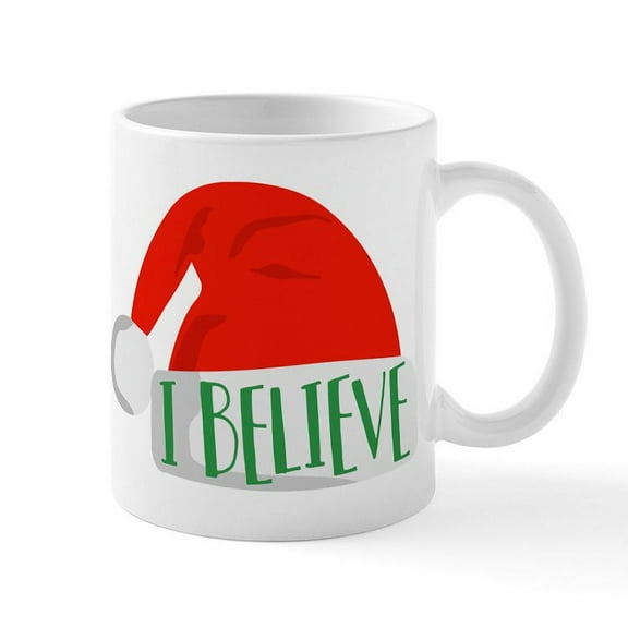 CafePress - I Believe - 11 oz Ceramic Mug - Novelty Coffee Tea Cup