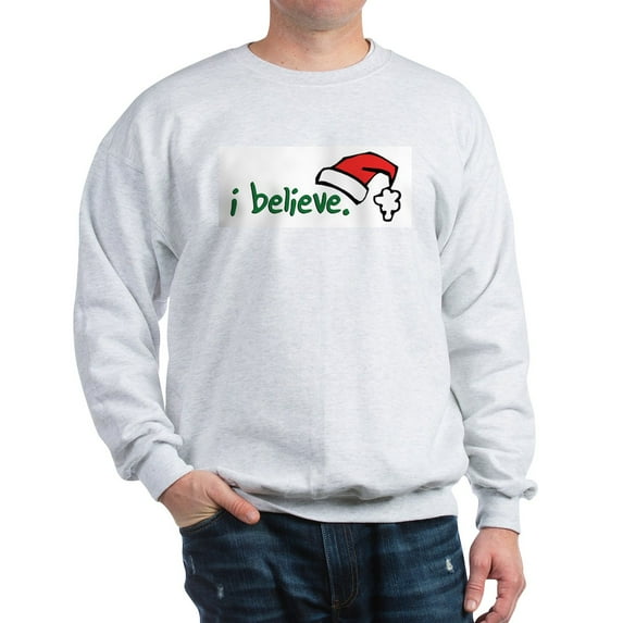 CafePress - I Believe. Sweatshirt - Crew Neck Sweatshirt
