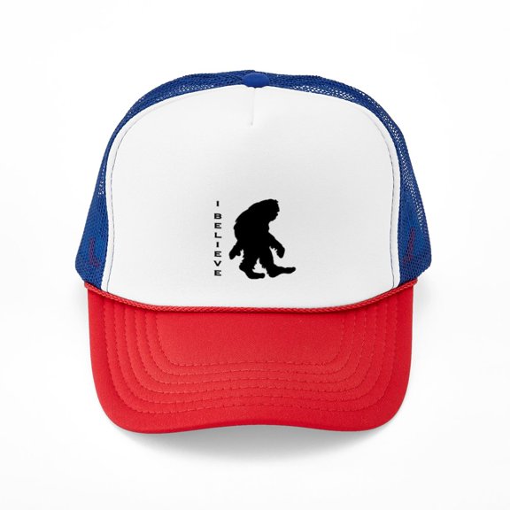 CafePress - I Believe - Adjustable Unisex Printed Trucker Hat with Mesh Back